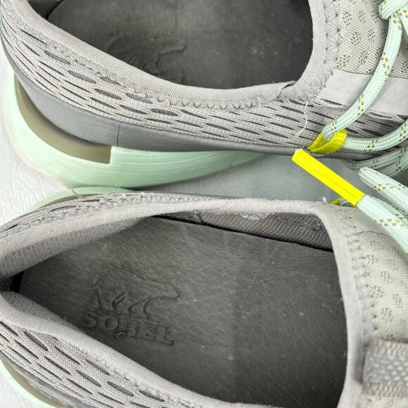 Sorel Kinetic Impact Lace Up Sneakers Dove Gray Sea Salt Women's Size 7.5 - Picture 9 of 11